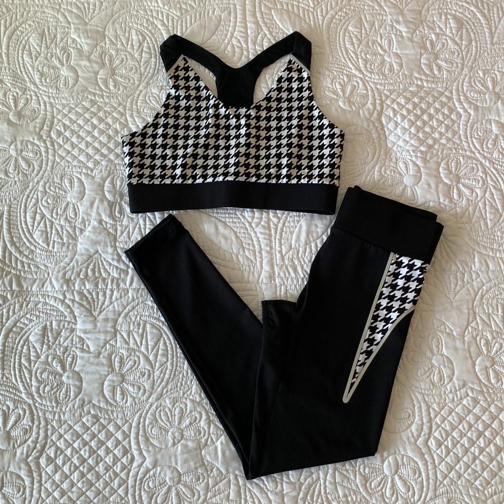 NOLI Jet Bonded Leggings (Only), Black & White, Size:  S